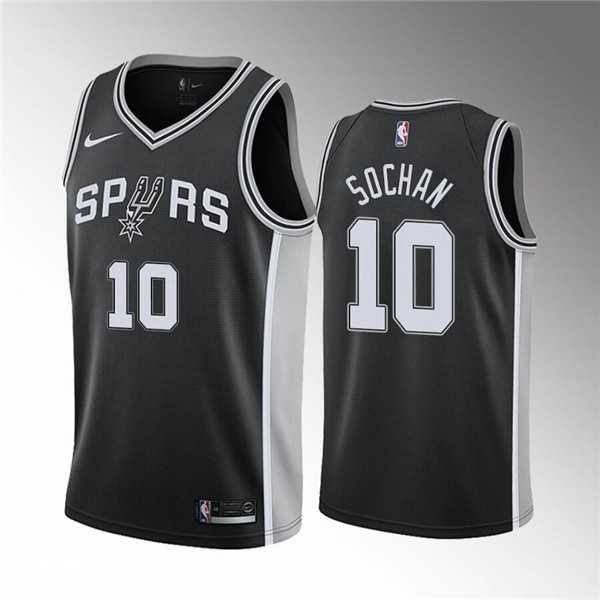 San Antonio Spurs #10 Jeremy Sochan Black Association Edition Stitched Jersey Dzhi,We sell and wholesale San Antonio Spurs #10 Jeremy Sochan Black Association Edition Stitched Jersey Dzhi on line form chian!